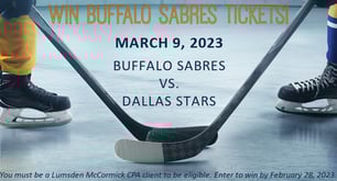 Buffalo Sabres image text March 9 game